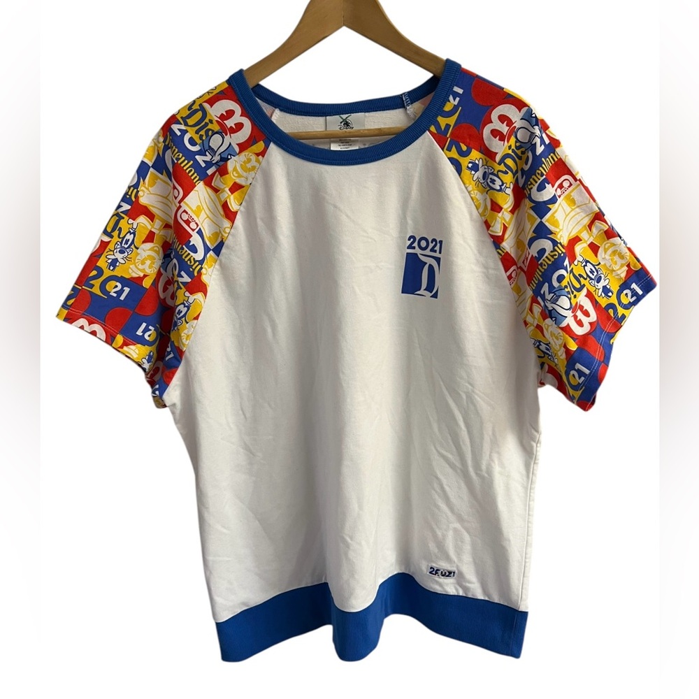 Disney Parks Disneyland Short Sleeve Women’s 1X 2021 Top Ringer Collar